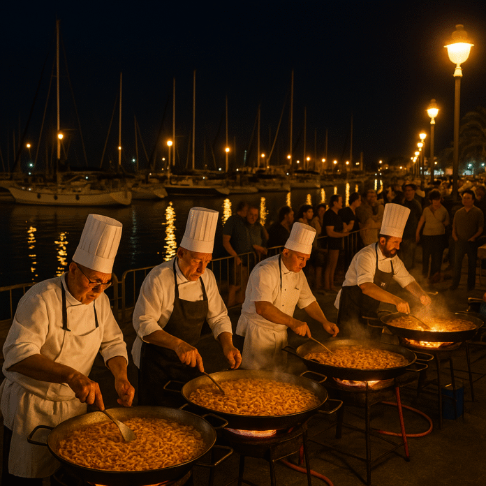 Chefs, fideua, concurso, nocturno