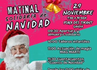 Matinal Solidaria – Plaça del Tirant (29 de noviembre) CARTEL Matinal Solidaria