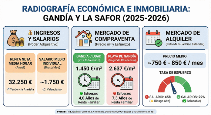 infografia salarios vs mercado inmobiliario