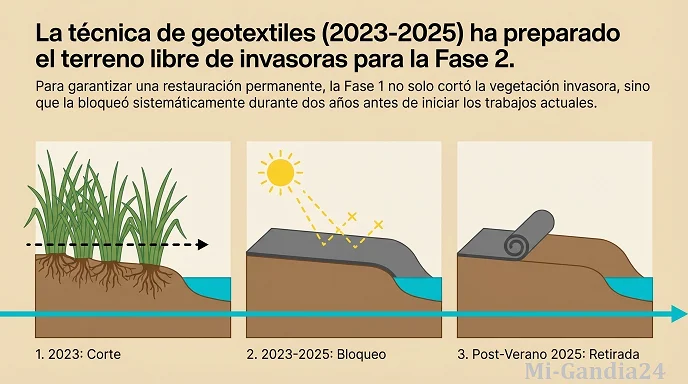 Gandia impulsa la segunda fase de restauración del río Serpis y completa su Anella Verda 2 Gandia impulsa la segunda fase de restauración del río Serpis y completa su Anella Verda