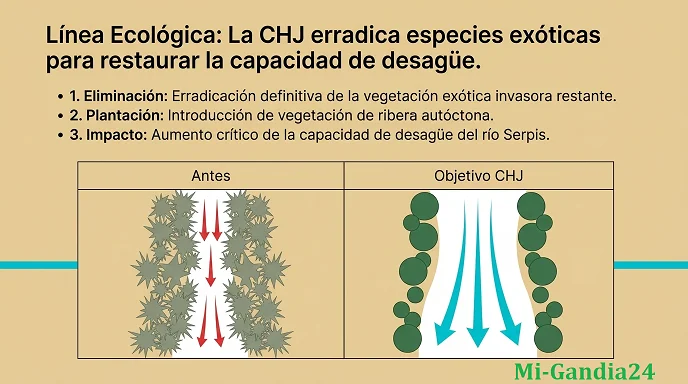 Gandia impulsa la segunda fase de restauración del río Serpis y completa su Anella Verda 1 Gandia impulsa la segunda fase de restauración del río Serpis y completa su Anella Verda