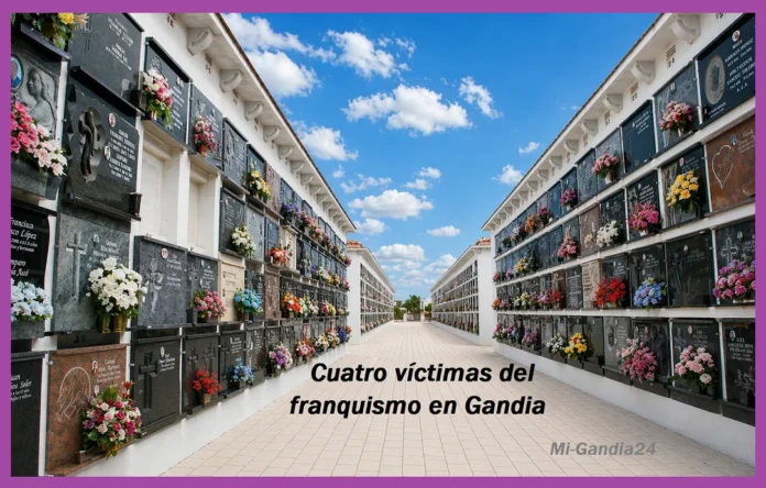 cuatro víctimas del franquismo en Gandia cuatro víctimas del franquismo en Gandia