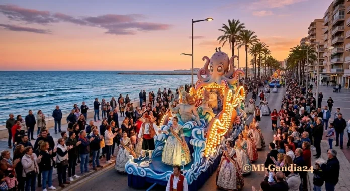 Cabalgata a la Mar de las Fallas
