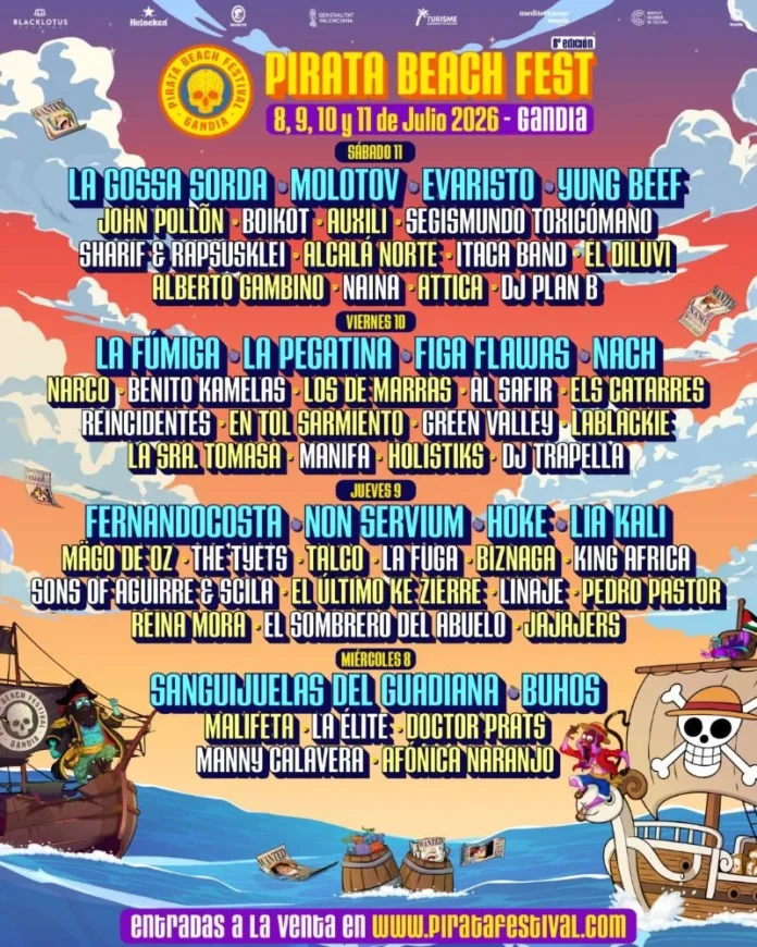 Pirata Beach Fest en Gandia