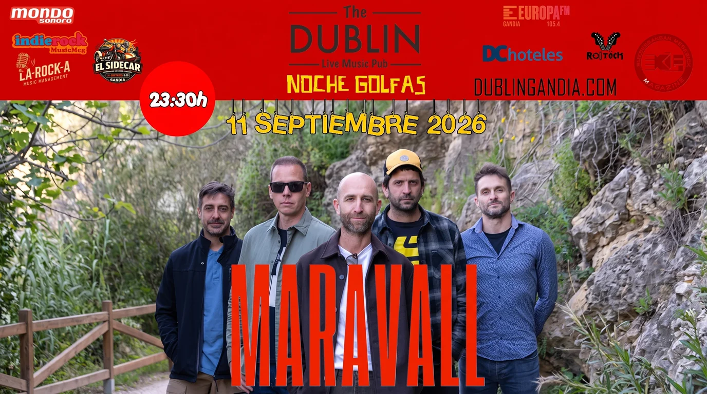 Concierto de Maravall en The Dublin Live Music Pub el 11 de septiembre de 2026 a las 23:30 h