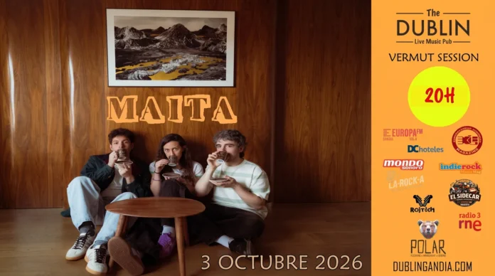 Concierto de Maita en Vermut Session, The Dublin Live Music Pub, el 3 de octubre de 2026 a las 20h