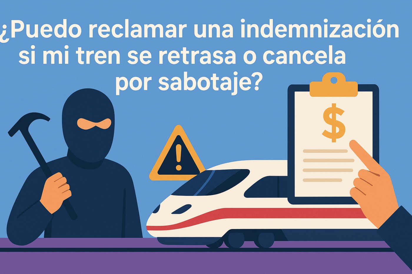 Descubre tus derechos: ¿Puedo reclamar una indemnización si mi tren se retrasa o cancela por sabotaje? Reclamacion