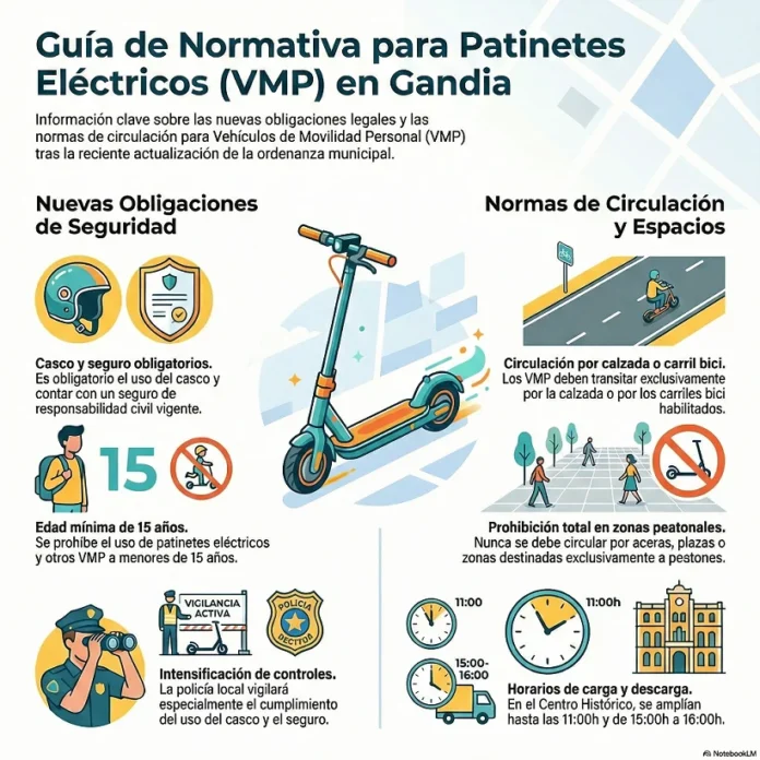 Normativas para patinetes Gandia Normativas para patinetes Gandia