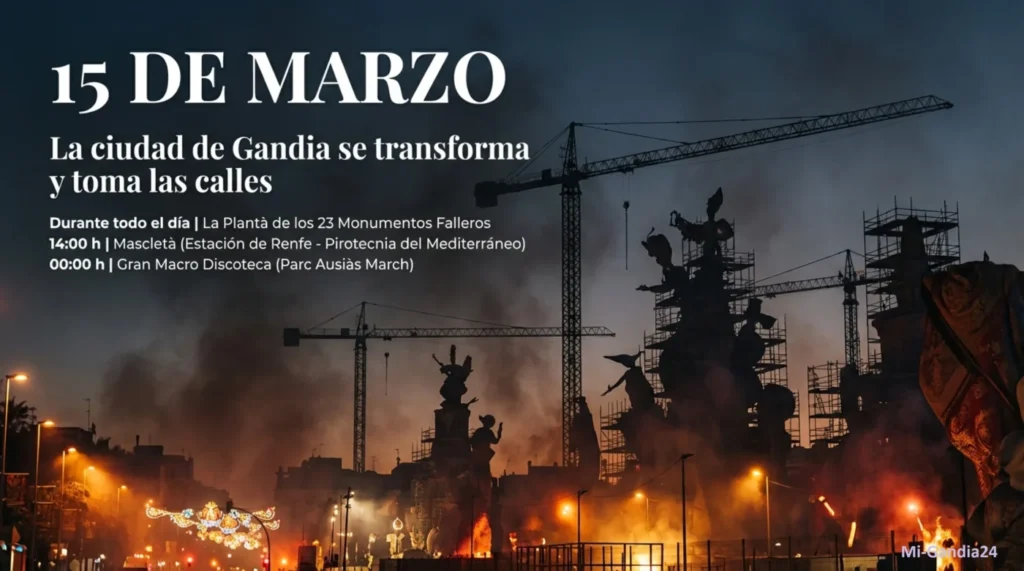 Guía de las Fallas de Gandia 2026
