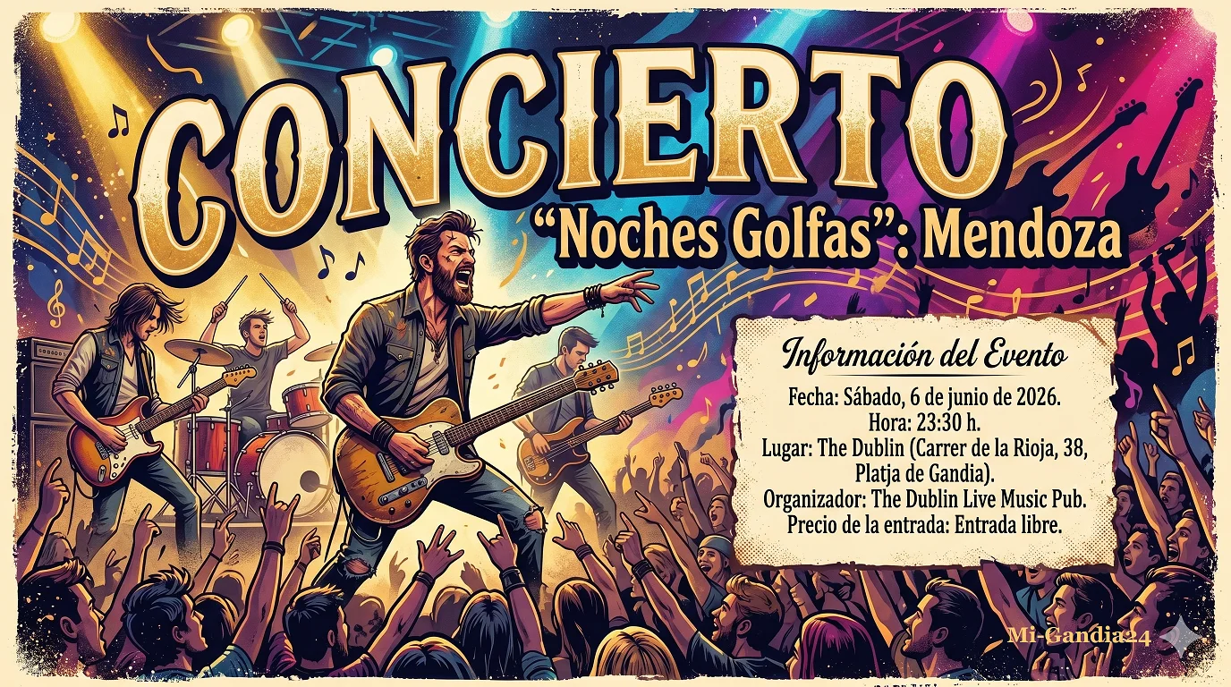 The Dublin – Live Music Pub: »Mendoza« (Noches Golfas) | Playa de Gandia 2 Mendoza