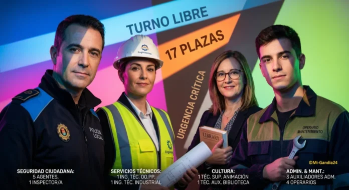 Gandia aprueba su Oferta de Empleo Público para 2026