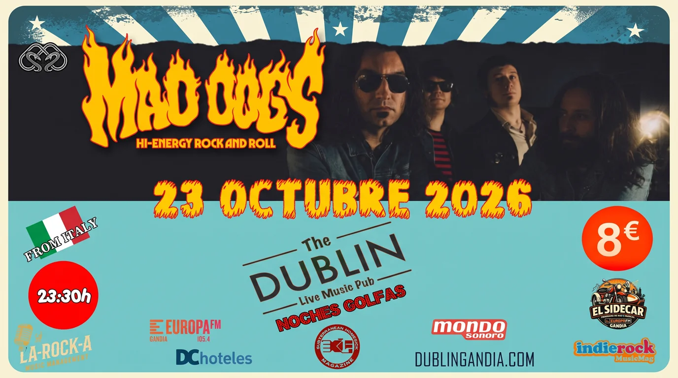 Concierto Mad Dogs en The Dublin Gandia 2 Concierto Mad Dogs