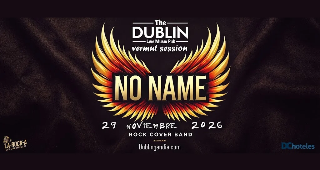 Concierto de No Name, rock cover band, en The Dublin Live Music Pub para la Vermut Session el 29 de noviembre de 2026