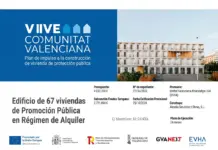 Plan VIVE – GANDIA Edificio de 67 viviendas de promoción pública en régimen de alquiler en calle Montdúver 60, Gandía. Presupuesto: 9.033.200 €
