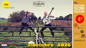 The Sensational Second Cousins en Dublin Playa de Gandia 2 Cartel del concierto de The Sensational Second Cousins en The Dublin Live Music Pub, el 31 de octubre de 2026 a las 20:00 h. Entrada: 6 €